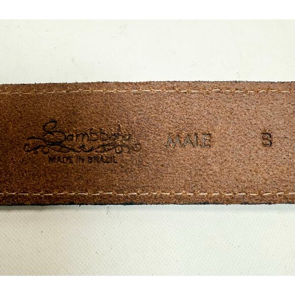 NWOT SAMBBOHO Hand Beaded BIARRITZ MEN'S BELT size S $130 - Picture 9 of 10